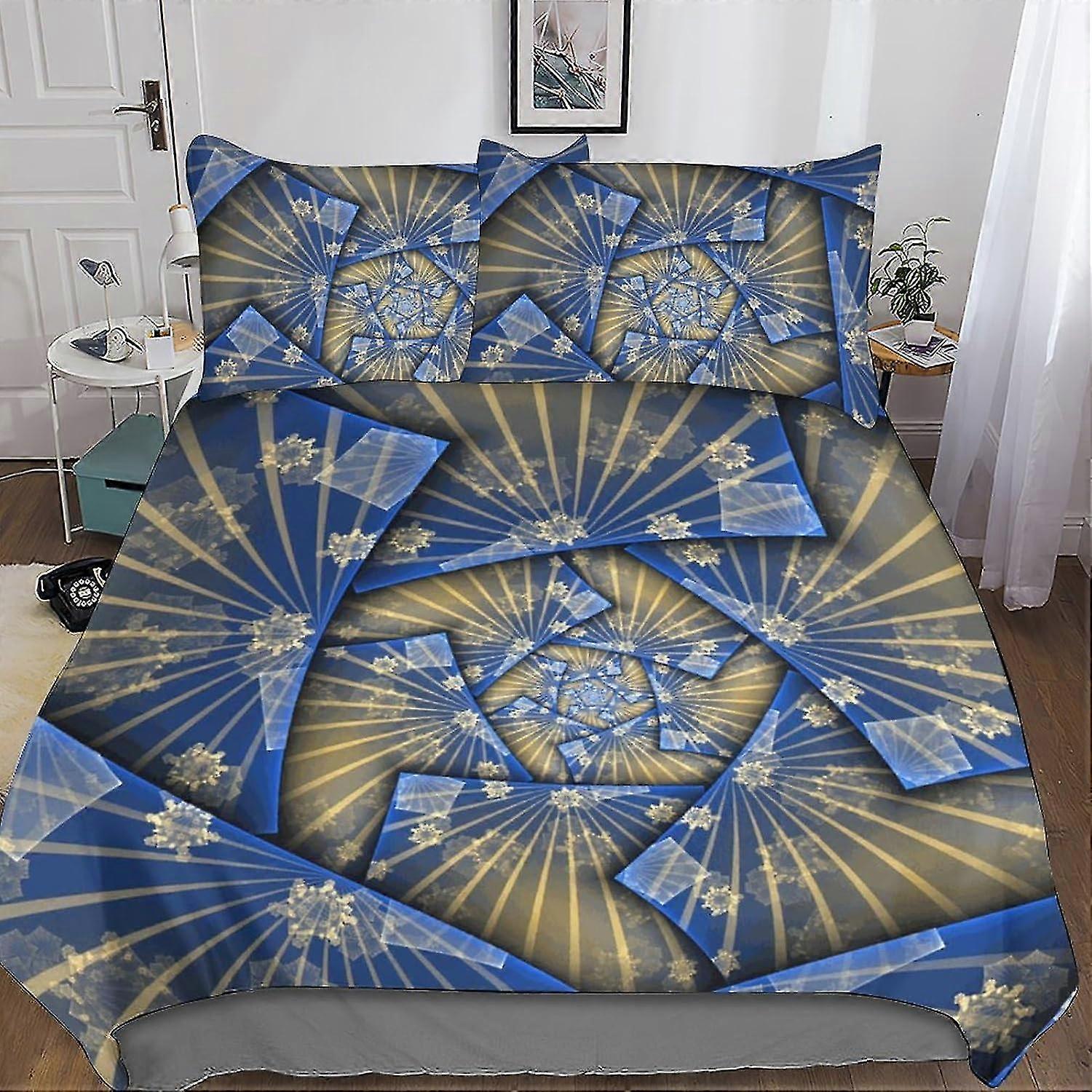 Exotic Prints Duvet Cover Soft Comfortable Breathable Tartan Quilt Cover Bedding Set for Kids with Pillow 3 Pieces Soft Microfiber