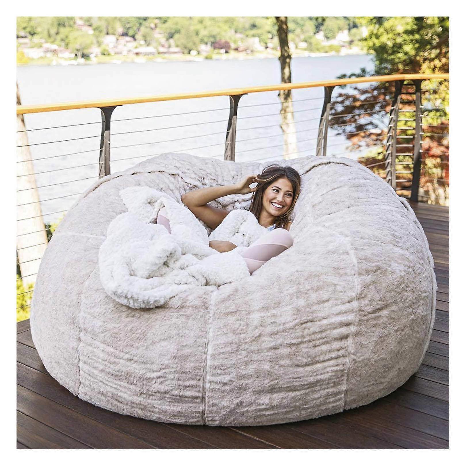 Bean bag sofa cover durable, comfortable, faux faux fur, large Ref: 9939