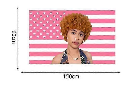 الجليد التوابل العلم 3x5 قدم الجليد مغني الراب التوابل العلم الأمريكي نسيج لغرفة نوم غرفة المعيشة جدار النوم