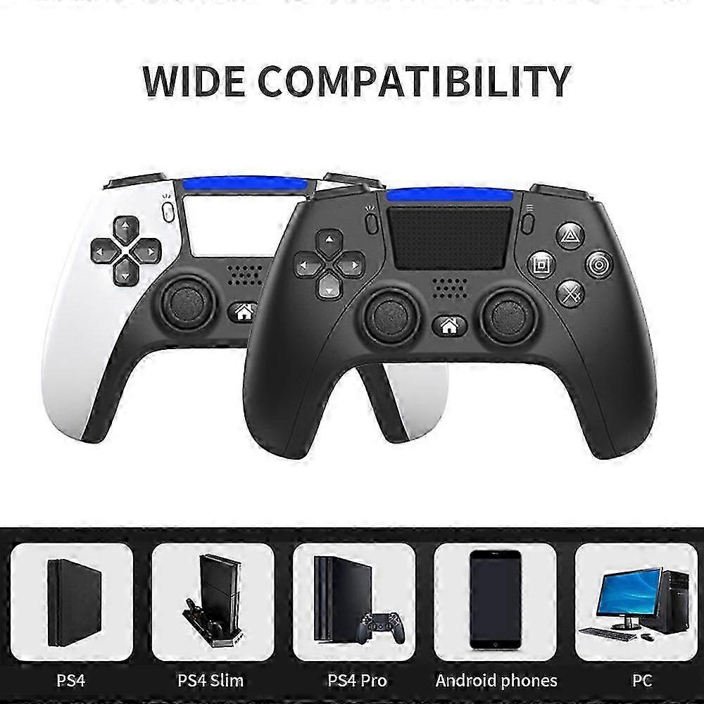 Wirelessly Controller BT Gamepad Game Controller Dual Vibration 6-Axis Sensor Replacement for Sony PS4 Controller PlayStation 4