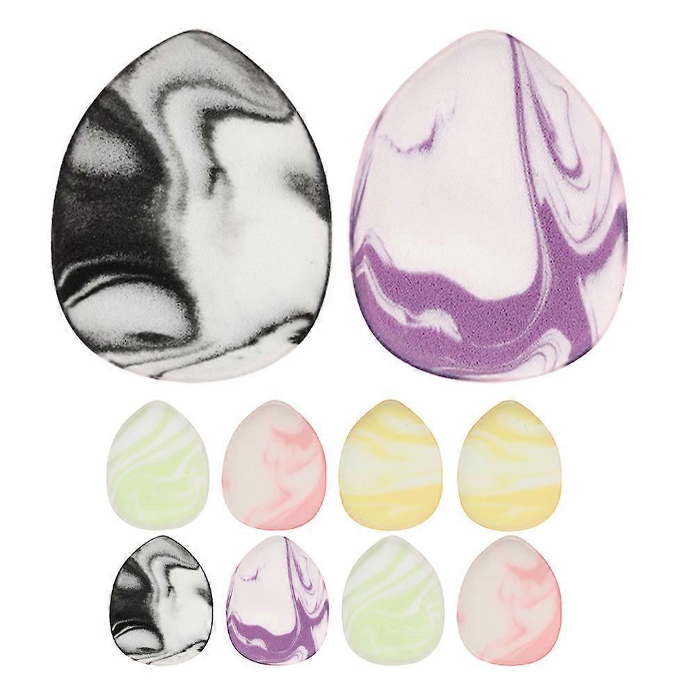 10pcs Mini Teardrop Finger Powder Puff Soft Makeup Blender Sponges for Foundation, Concealer, Face Powder, Under Eye Setting, Portable & Gentle on