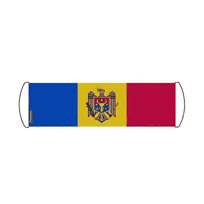 Flag - Moldova - 24 x 70 cm - Waterproof fabric - Lightweight - Double-sided print