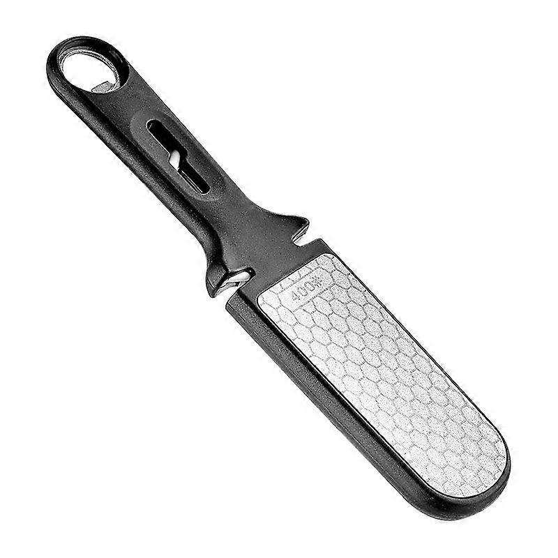 1pcs Knife Sharpener, Creative Emery Double-sided Ceramic, Multifunctional Quick Sharpening Stone for Knives