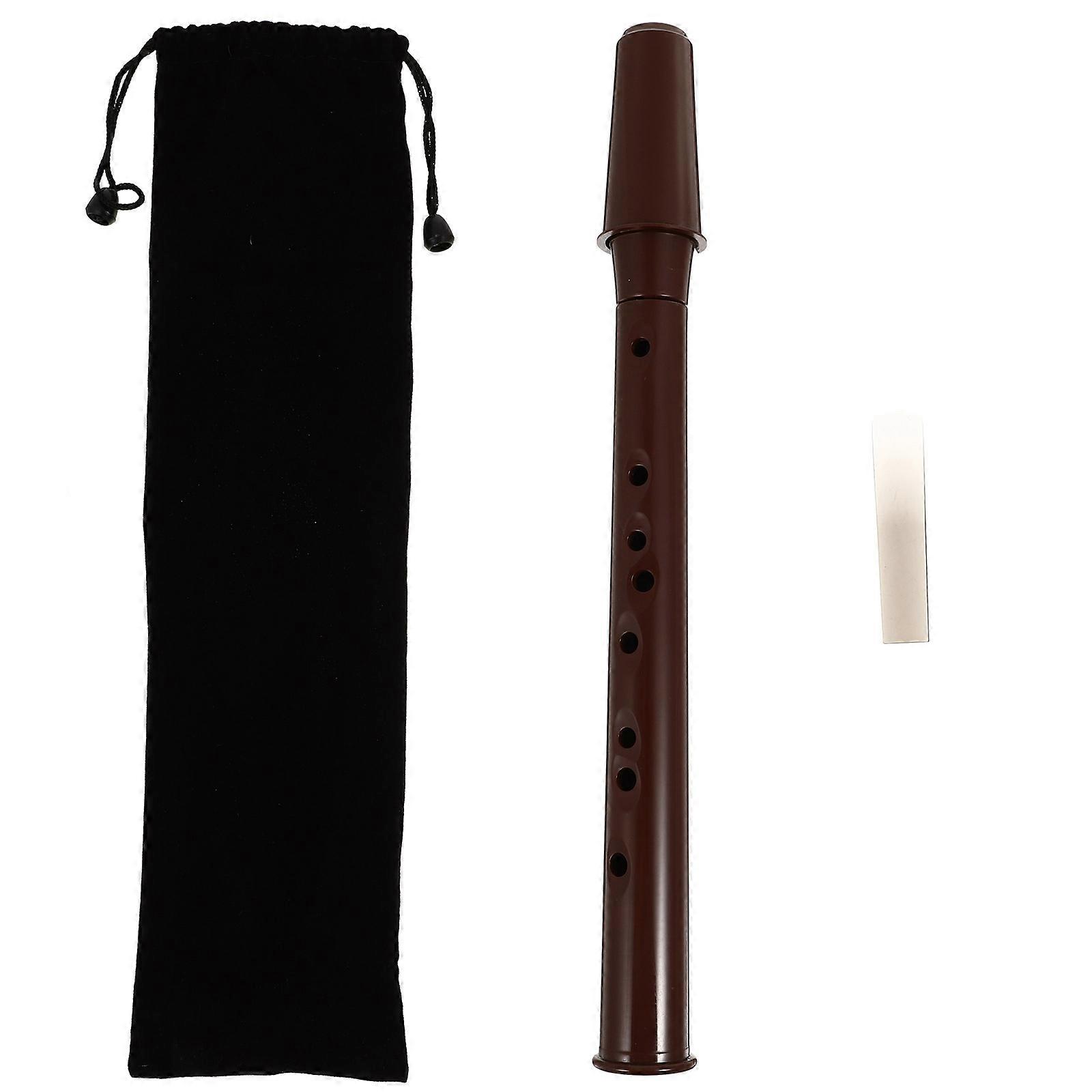 Travel Saxophone Mini Portable Instrument for Stage Shows and Music Lessons ABS Material Coffee 32.00X4.00X3.00cm 1Set