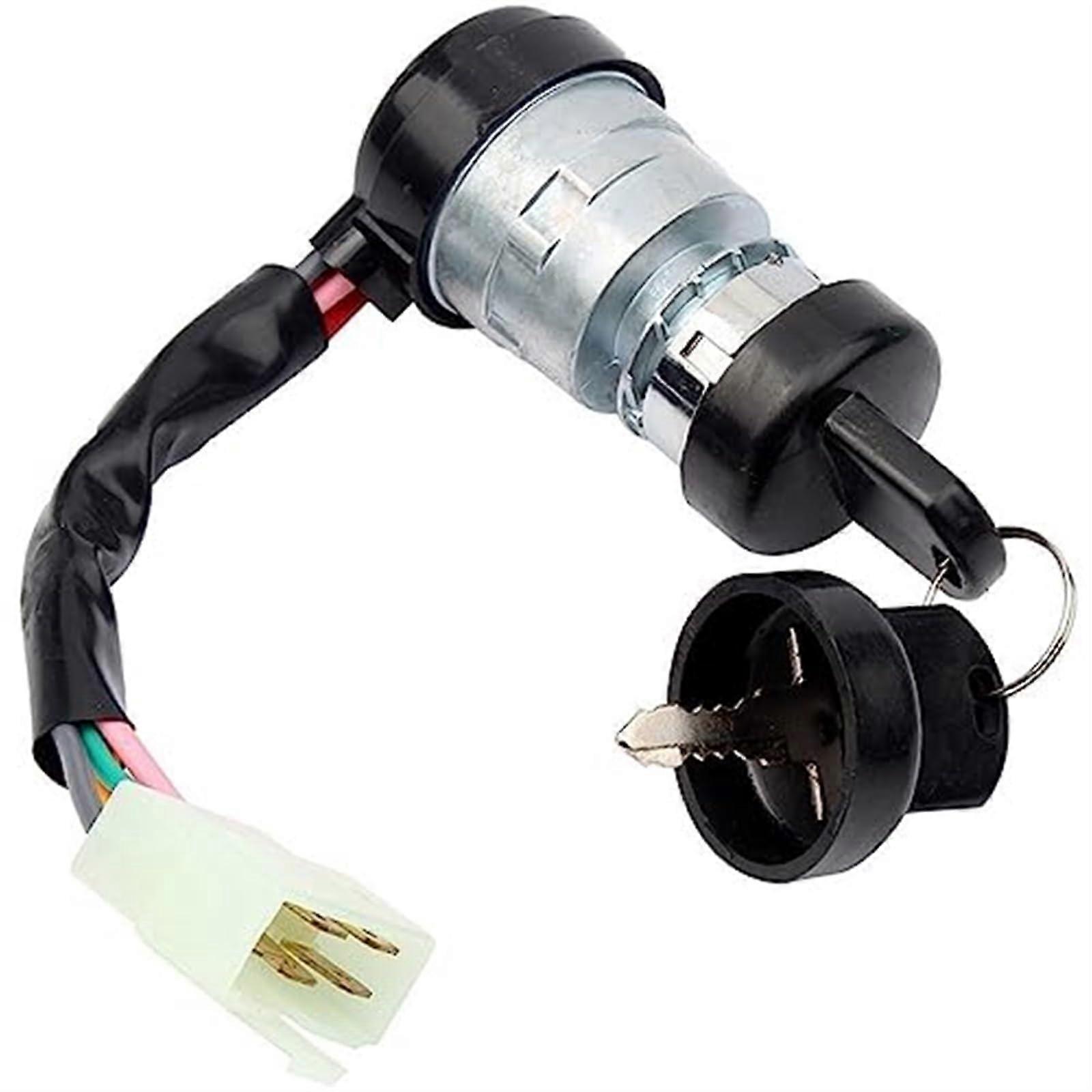 5 Wire 5 Pin Ignition Key Switch with 2 Keys for ATV Dune Buggy Motorcycle