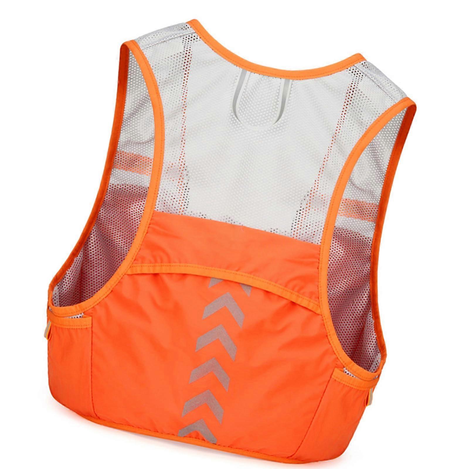 Adjustable Running Phone Holder Vest with Reflective Water-Resistant Bladder Pack for Unisex Backpacking Essentials