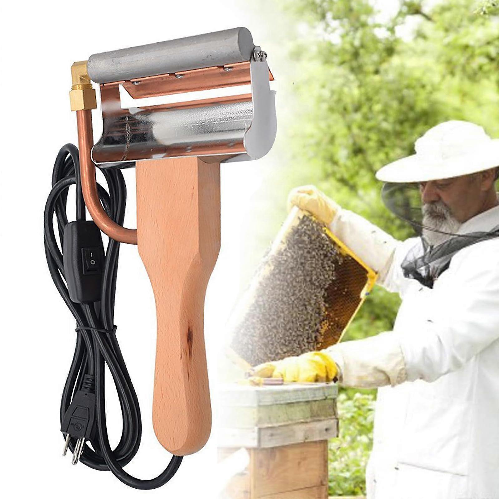 Electric Honey Cutting Shovel, Scraper Extractor with Constant Temperature, Wooden Handle