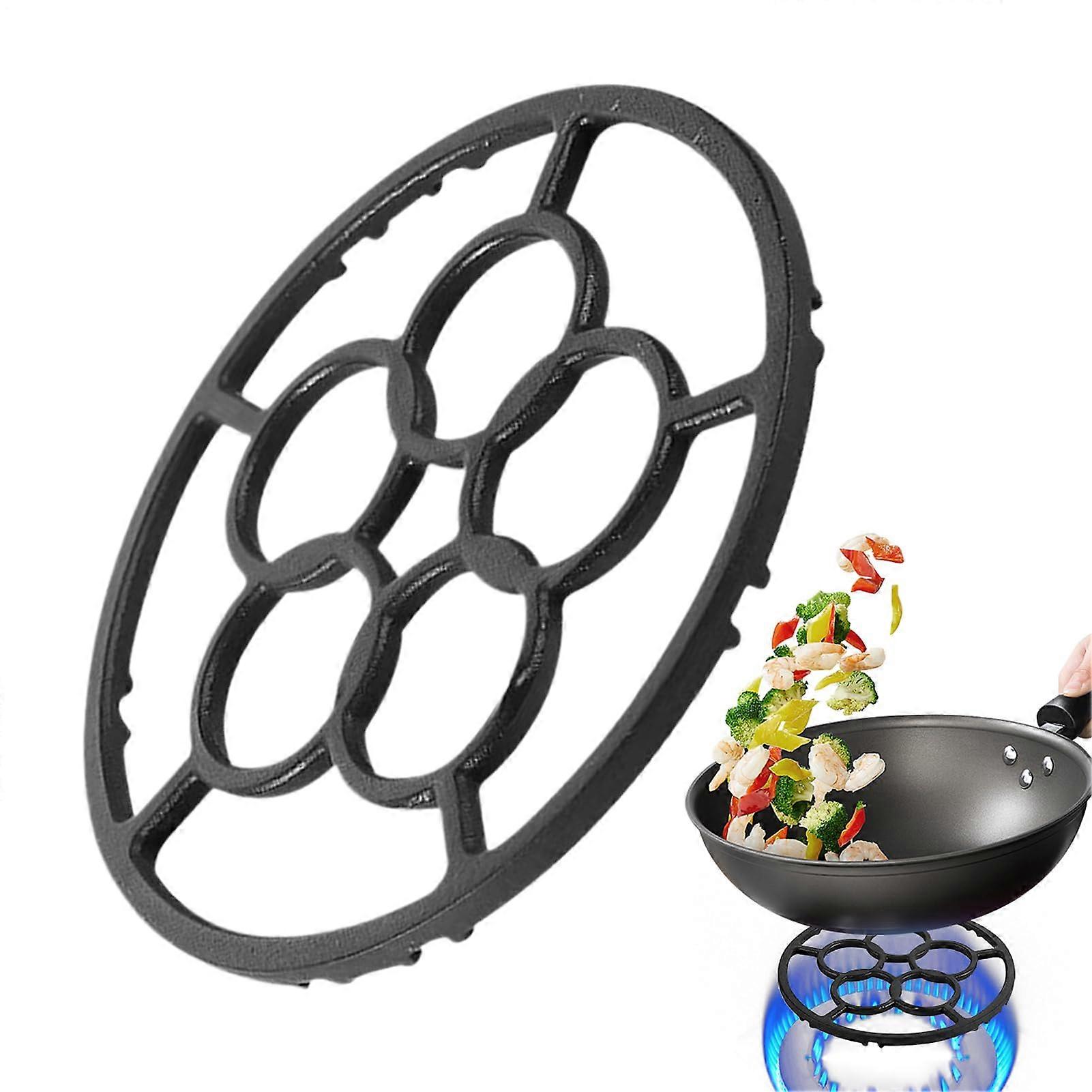 Wok Attachment Five-Ring Burner Reducer Non-Slip Holder Compatible With Camping Stoves Outdoor Cookware