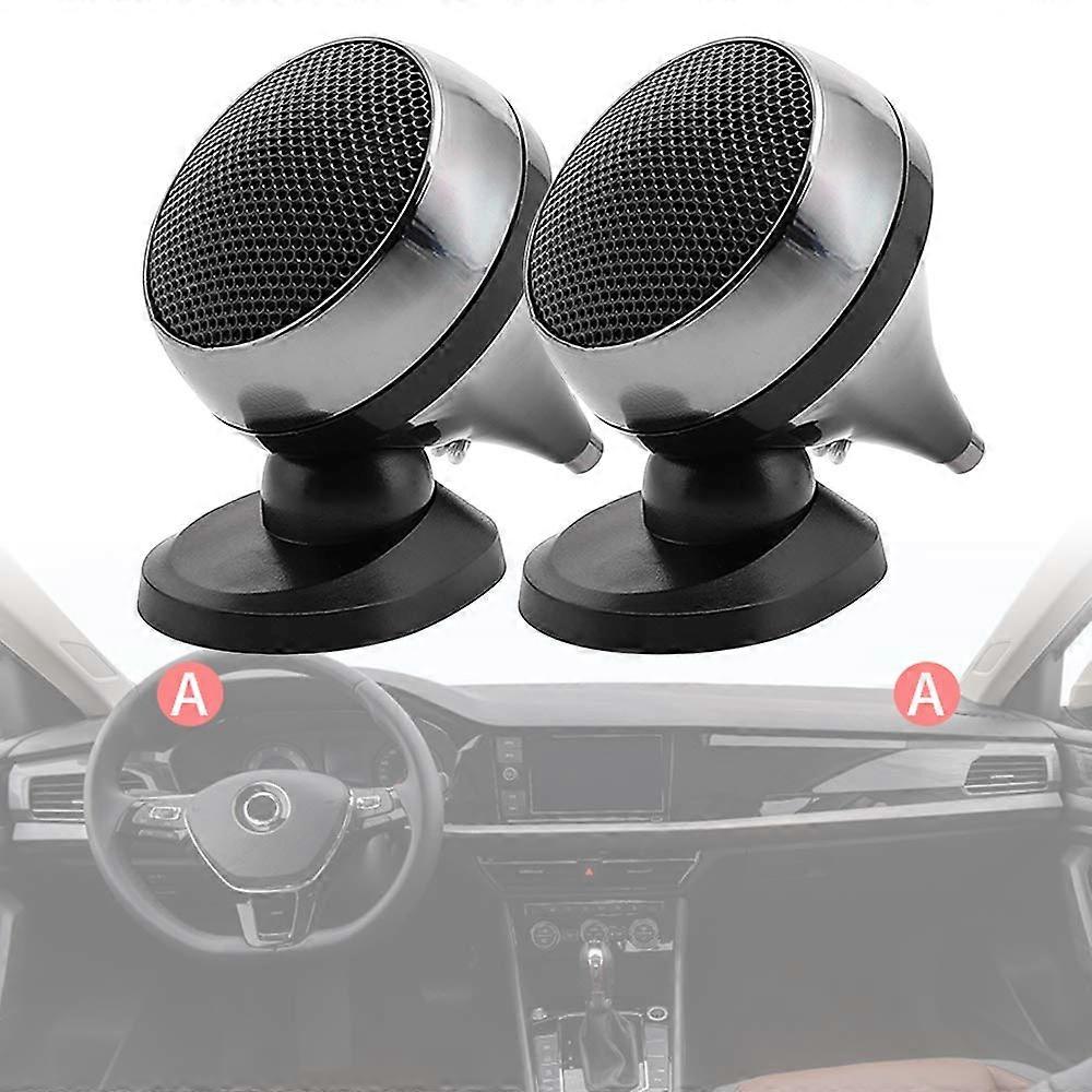 Universal Tweeter Speakers 150W 4 Ohm Silk Film for Car Audio Upgrade High Pitch Non-Destructive 2-Pack