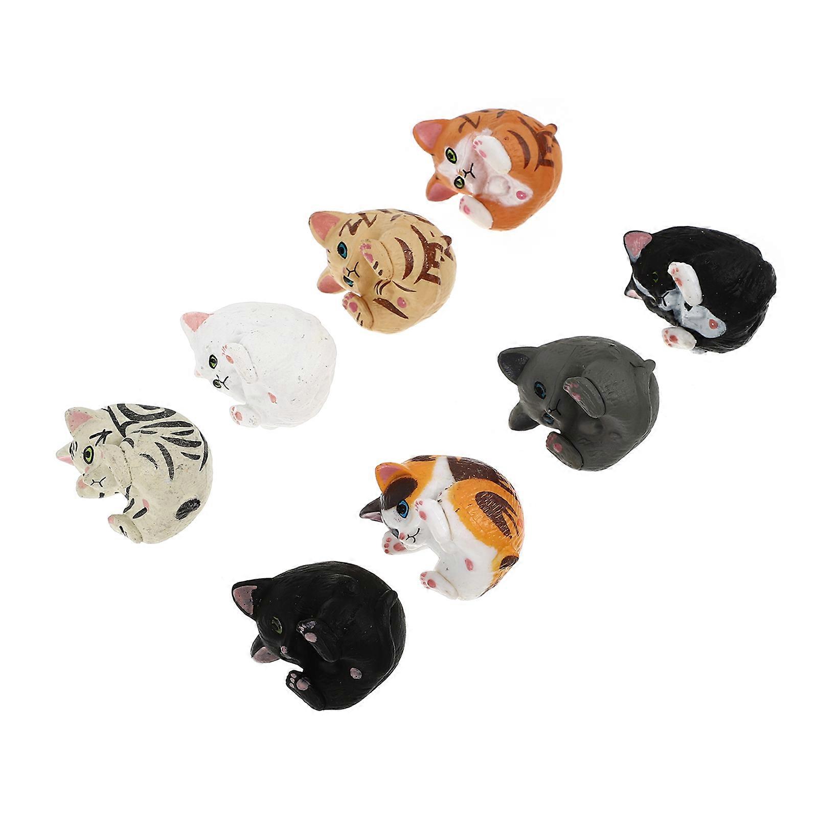 Cat Shaped Keychain Set Lightweight Durable Decorative Key Chains for Bags, Backpacks, DIY Accessories Chic Design for Cat Lovers