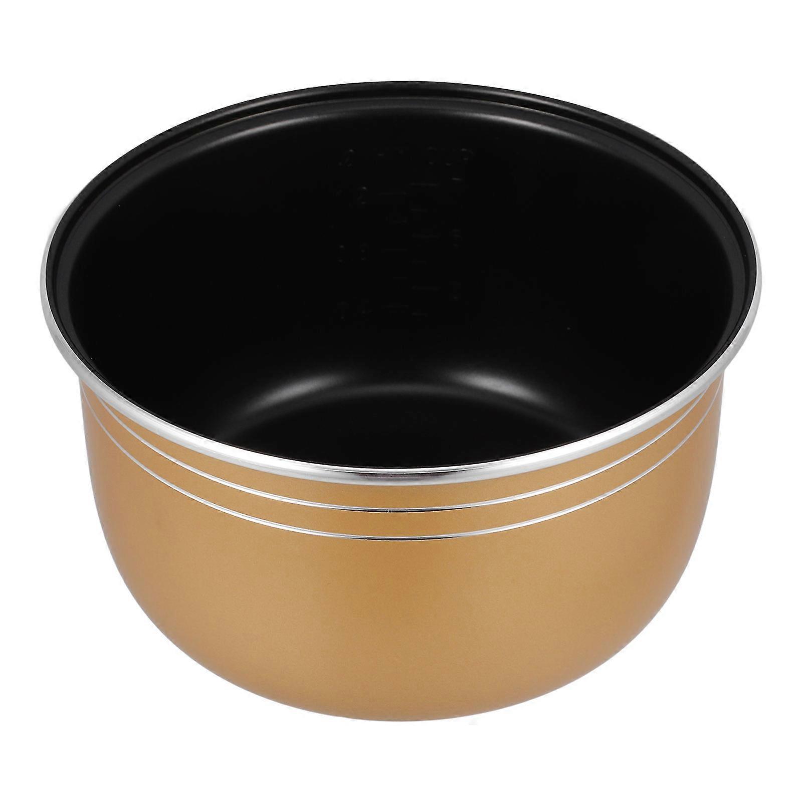 MultiUse Stainless Steel Rice Cooker Inner Pot with Enhanced Nonstick Coating for Easy Cleanup and Versatile Cooking 3.5