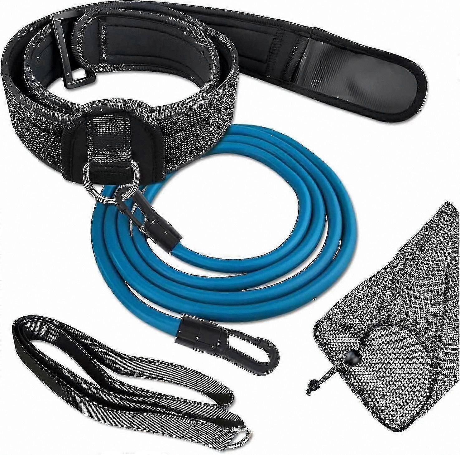 Stationary Swim Tether with Resistance Belt for Pool Training