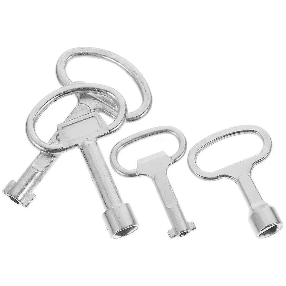 Universal Key Bin Keys, 4 Pcs for Commercial Small Triangle Cabinet Spanner