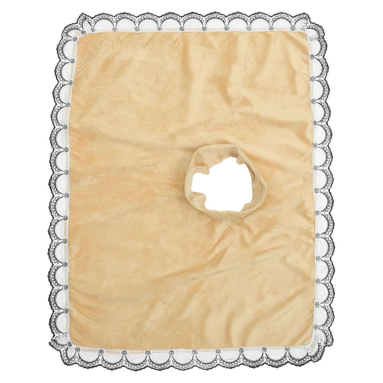 Massage Supply Khaki Face Hole Cover Comfortable Breathing Sheet