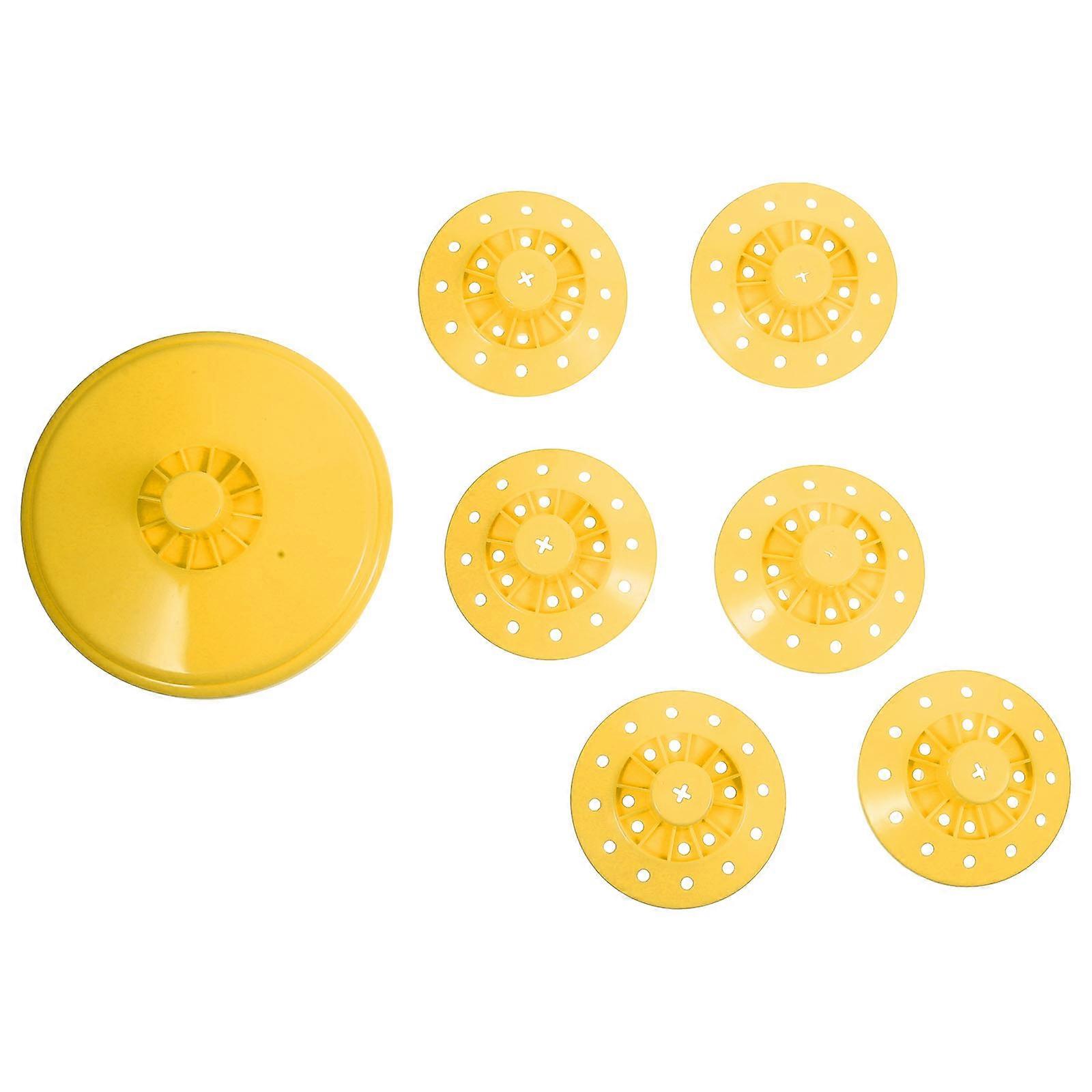 Yellow Lollipop Holder for Decor Constructed from PP Material with 6 Layer Design and Multiple Holes