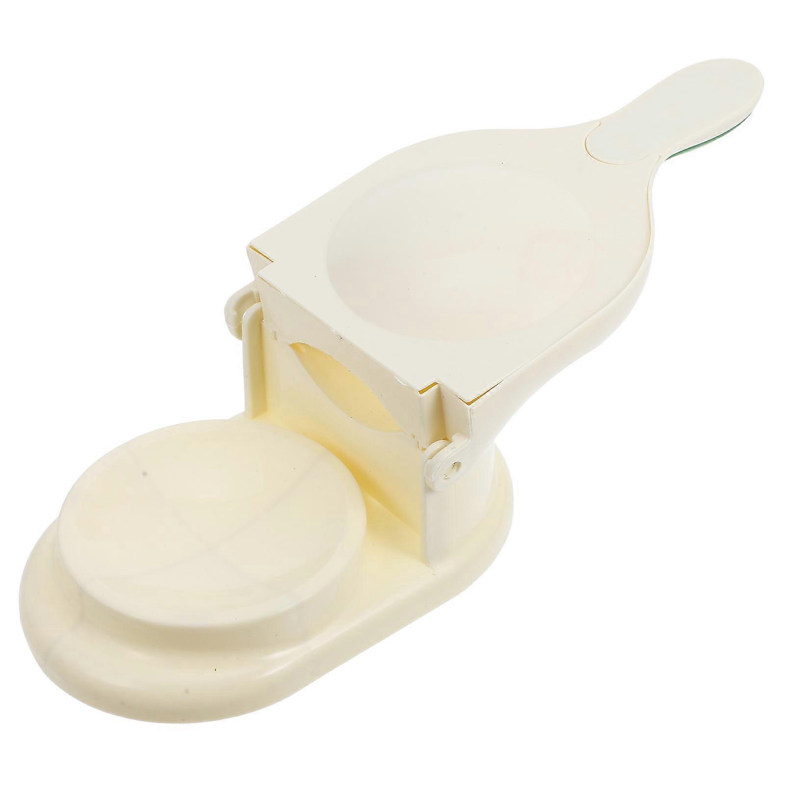 Reusable Dumpling Skin Press Mold for Kitchen Use PP Material White Color Ideal for Gatherings 3.5 Inches