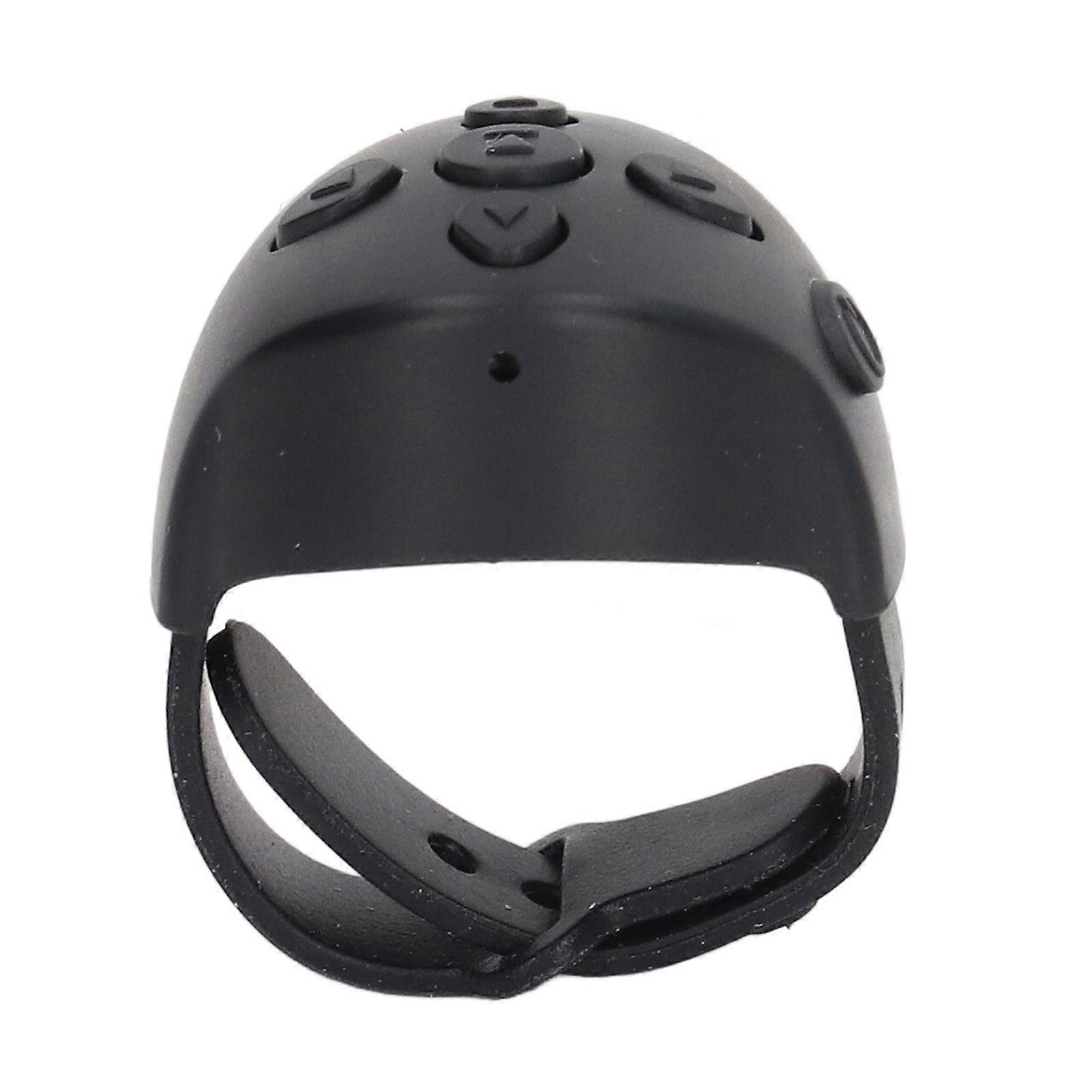 Bluetooth Remote Control Scrolling Ring APP Page Turner Camera Remote Shutter Selfie Button for Cell Phone Black