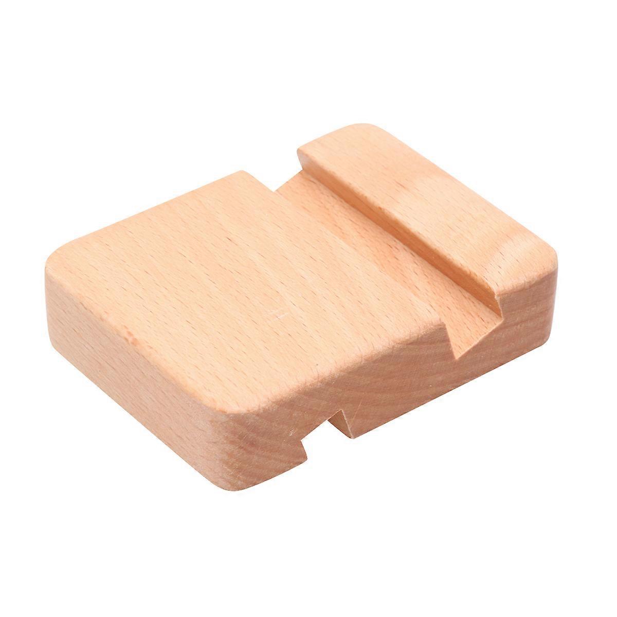 Khaki Phone Stand for Most Devices Like Phones and Tablets Made of Synthetic Material Free Hands for Video Viewing Compact Design