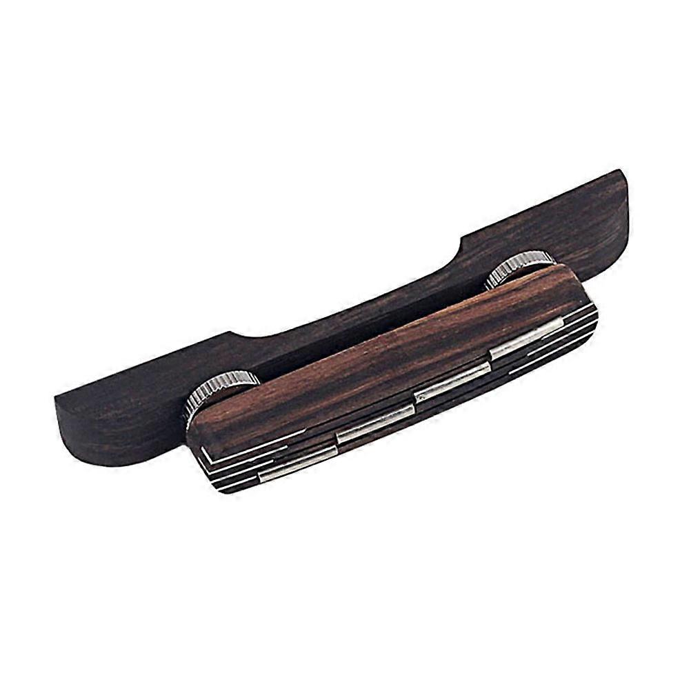 Guitar Bass Bridge Mandolin Guitar Bass Synthetic Material Coffee 10.3*1.17*2.3cm Replacement For Old Bridge 1Pack
