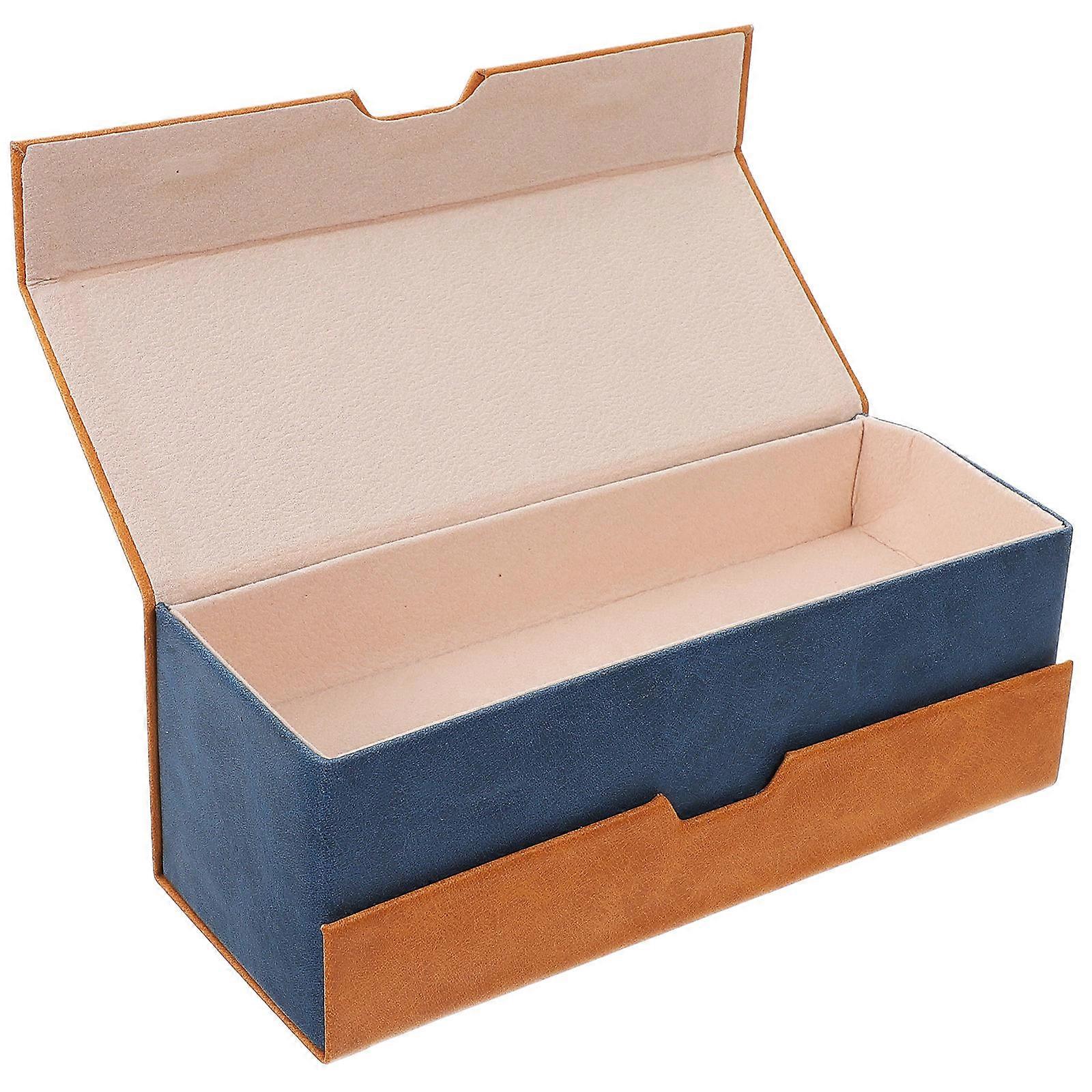 Double Layer Glasses Case Durable Eyewear Storage Box for Sunglasses and Eyeglasses Protection