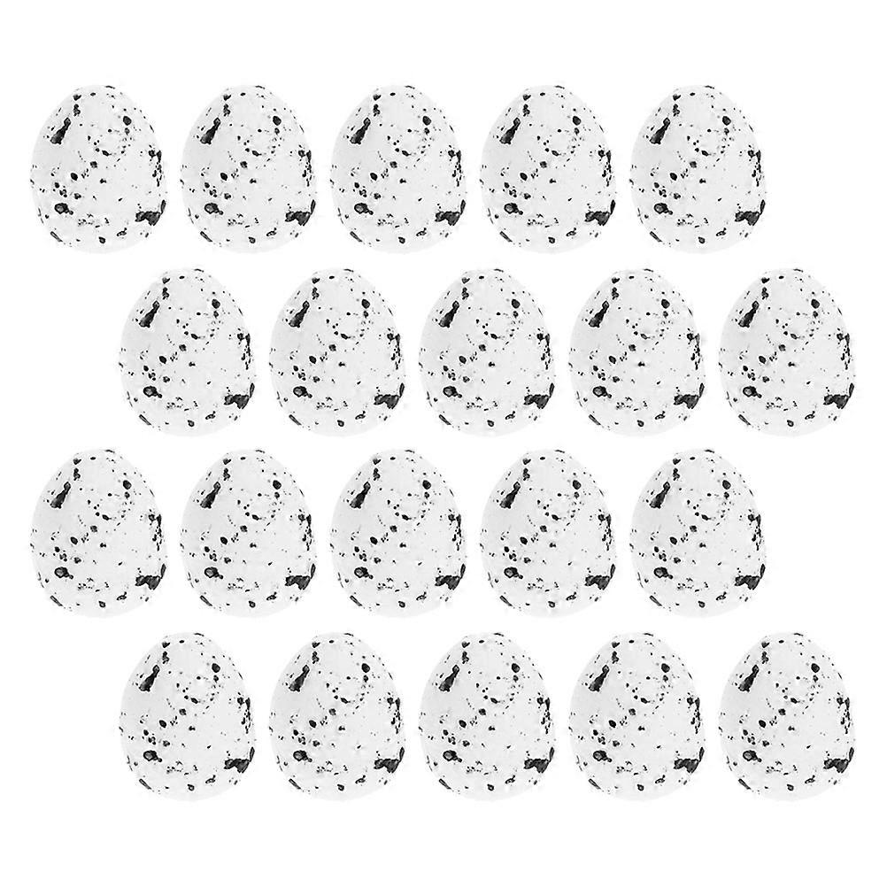 Festival Atmosphere Egg Decor 50Pcs Cartoon Designed White Foam Adornments Suitable For General Public