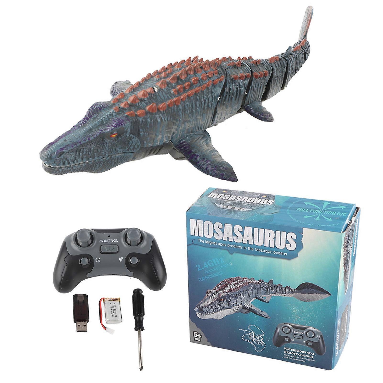 2.4g Wireless Charging Remote Control Simulation Dinosaur Squirting Shark Swinging Mosasaur