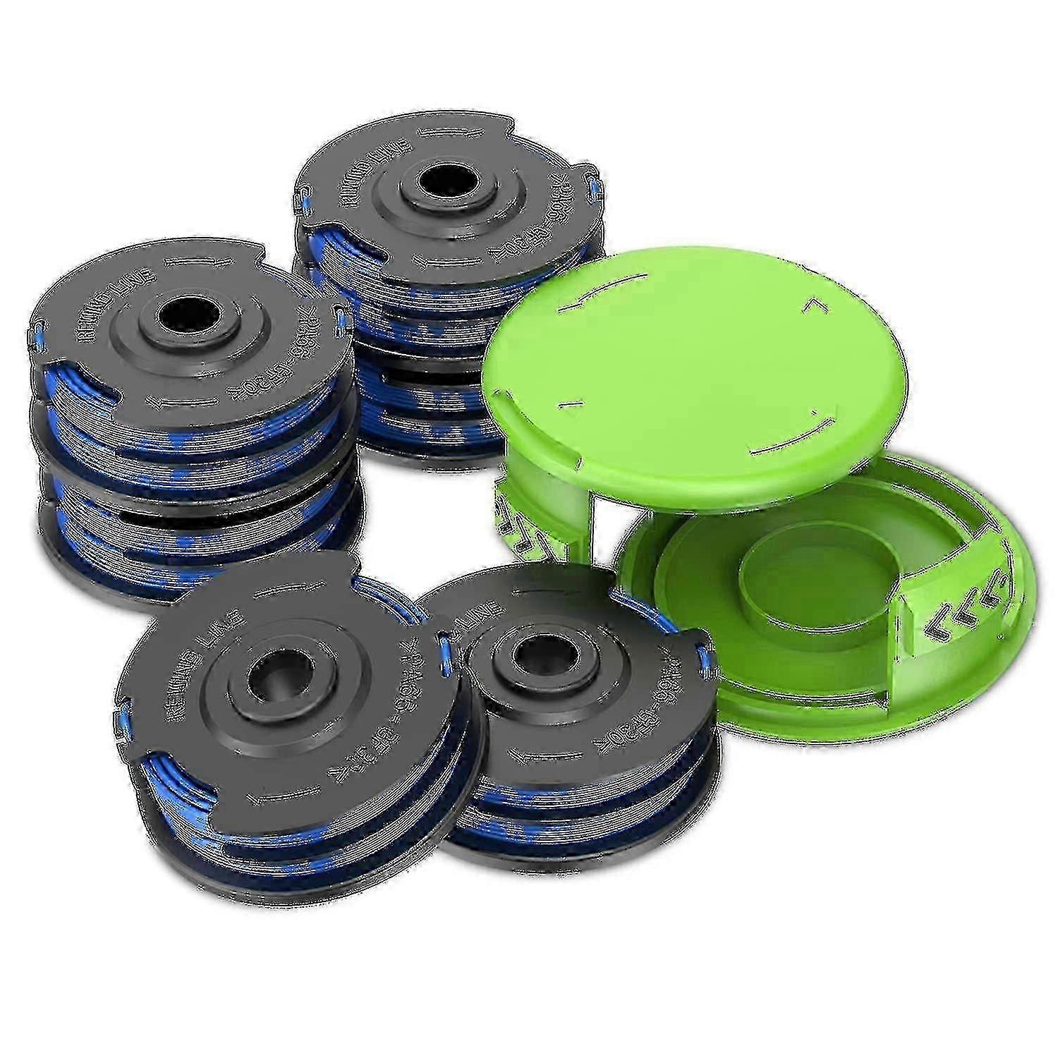 2025 Dual Line Replacement String Trimmer Spool, 20Ft Synthetic Trimmer Line, Easy Install Automatic Winding, Compatible GreenWorks Models, Package