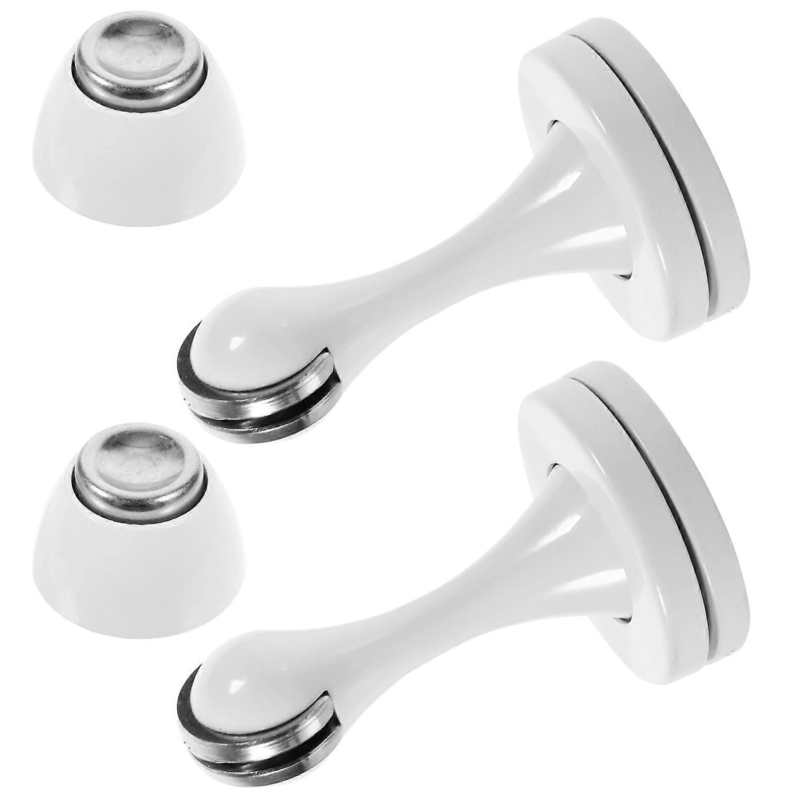 Gulv Dørstoppholder Magnetisk Rustfritt Stål Enkel Design Hjemmebruk 2Pack