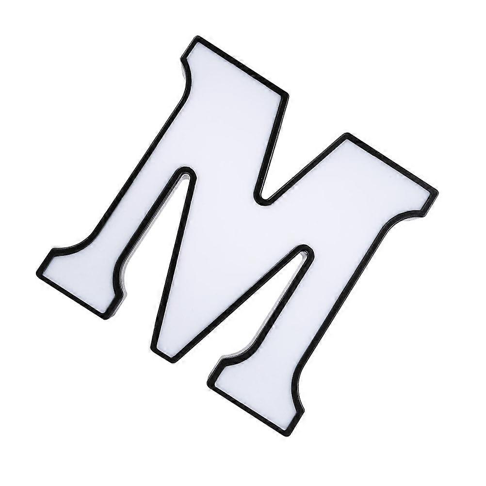 Alphabet Shaped LED Lights Plastic White Letters Night Light for Bedroom Decor Operated by 2 AAA Batteries Not Included