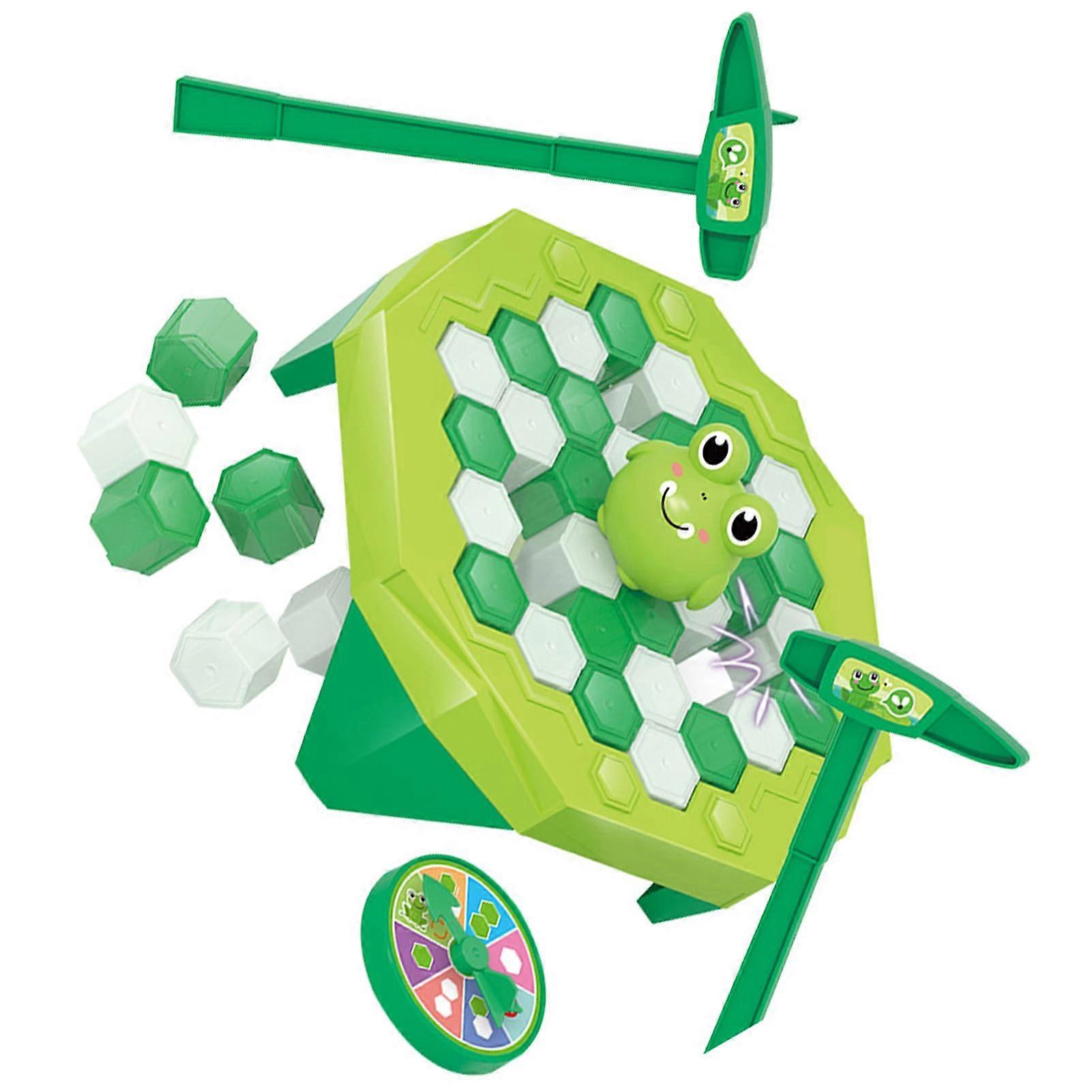 Ice Block Breaking Educational Game Portable Puzzle Game For Hand Eye Coordination And Teamwork Green Frog Style