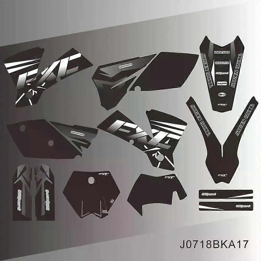for KTM EXC EXCF 125 200 250 300 400 450 525 EXC EXC-F 2004 Full Graphics Decals Stickers Kit Custom Number Name Stickers