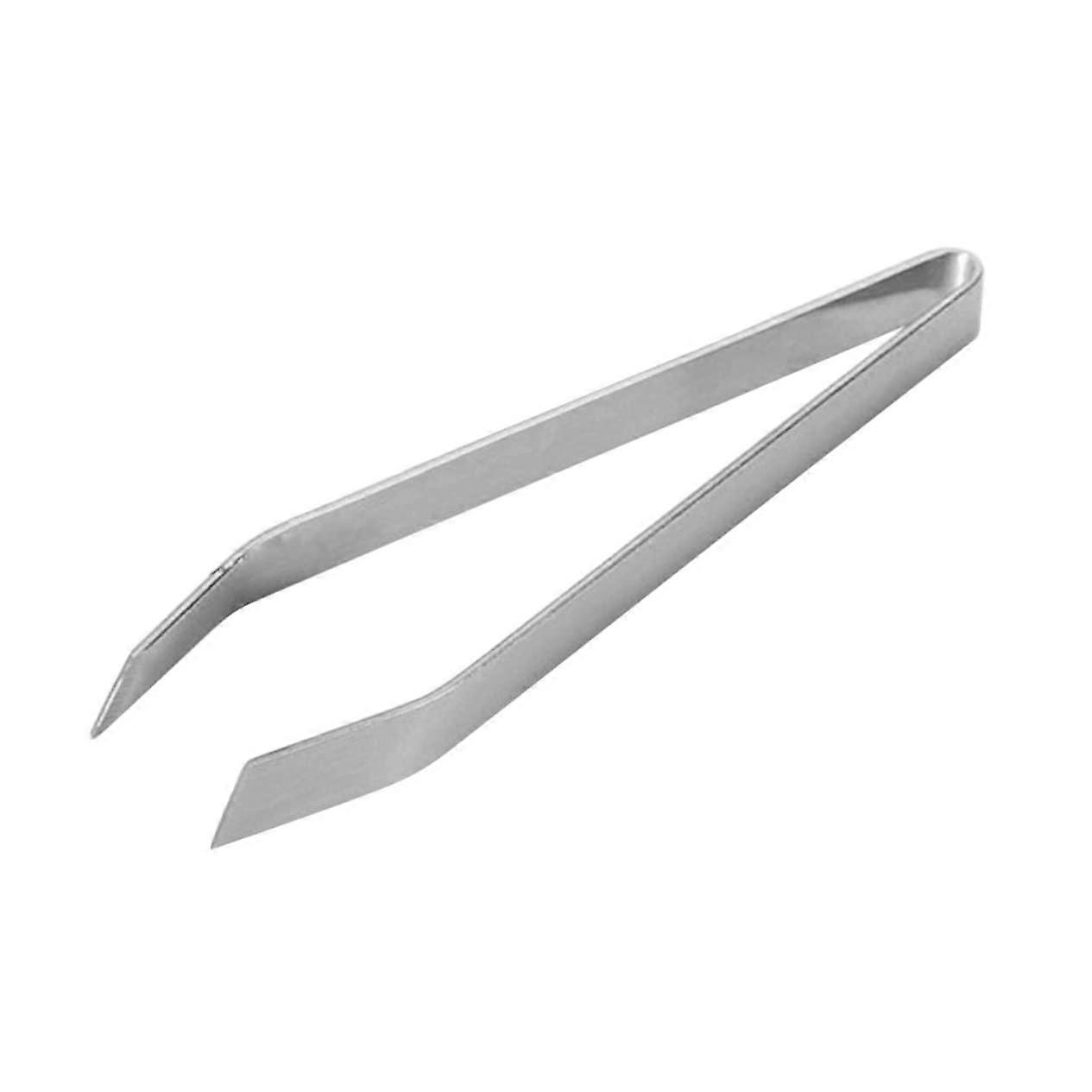 Bone Tweezers Stainless Steel Flat Bone Clamp Safe Angled Tweezers Handcrafted Precision Tool Durable