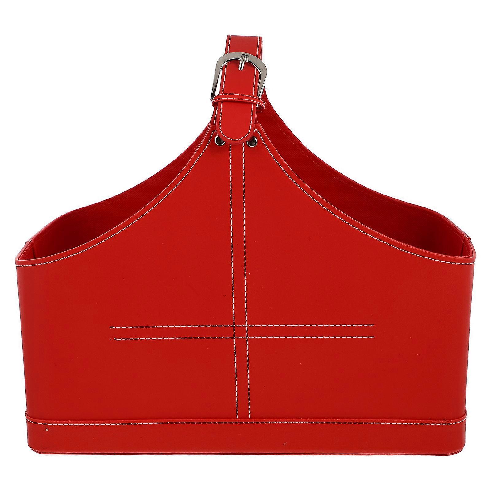 Portable Rectangular Gift Wrapping Handbag For Christmas Party Utilizing PU Storage Space 1Pc