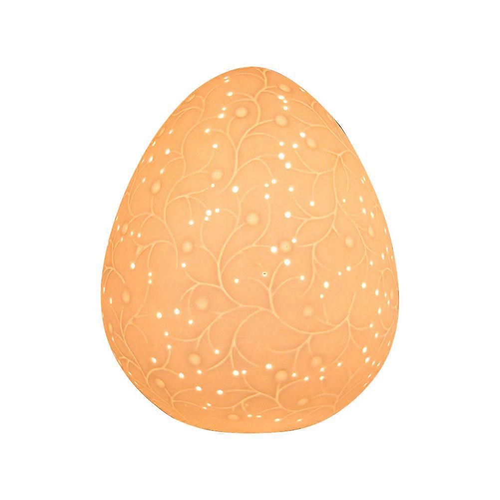 Appearance Indoor Desktop Lamp Egg Shape Ceramic Table Lamp For Household Users 1Pcs
