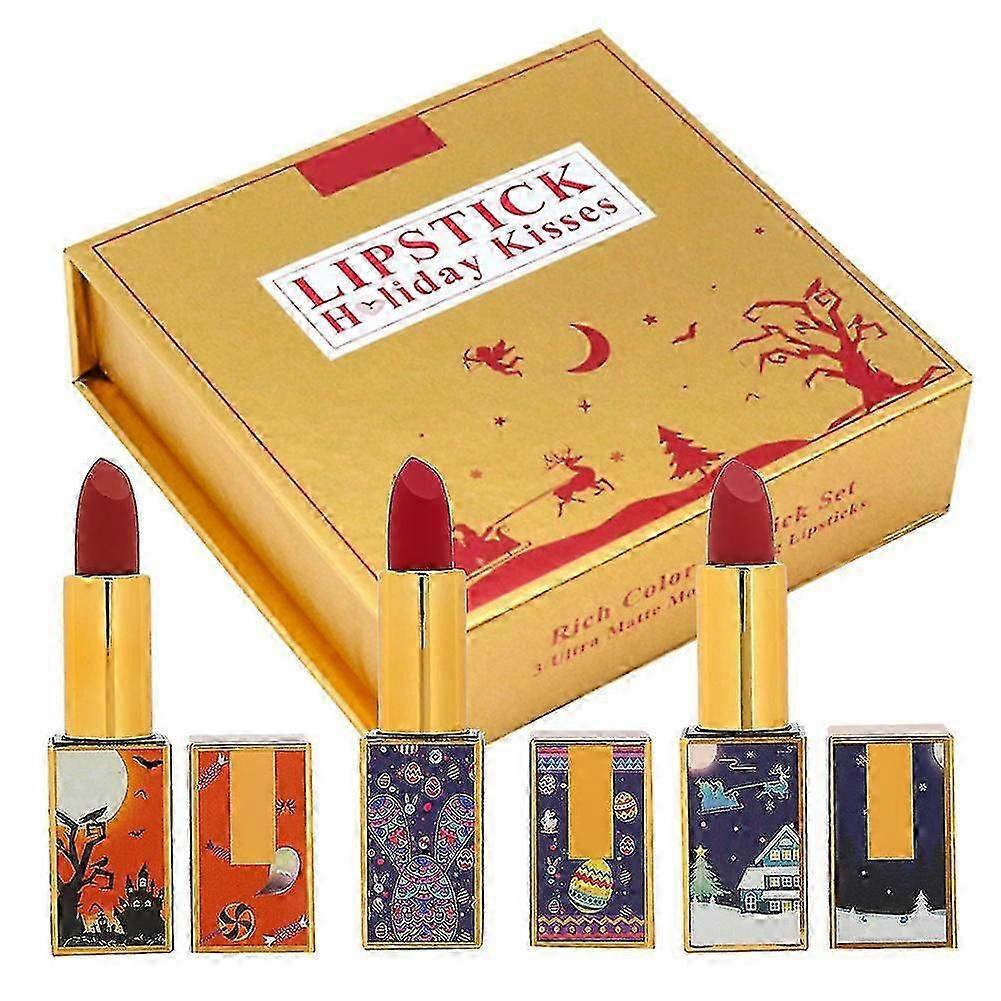 Matte Lipstick Smooth Long Lasting Moisturizing Lip Stick Makeup Tool Set