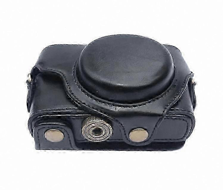 Universal Camera Bag for Compact Digital Cameras - Protective PU Case with Adjustable Strap