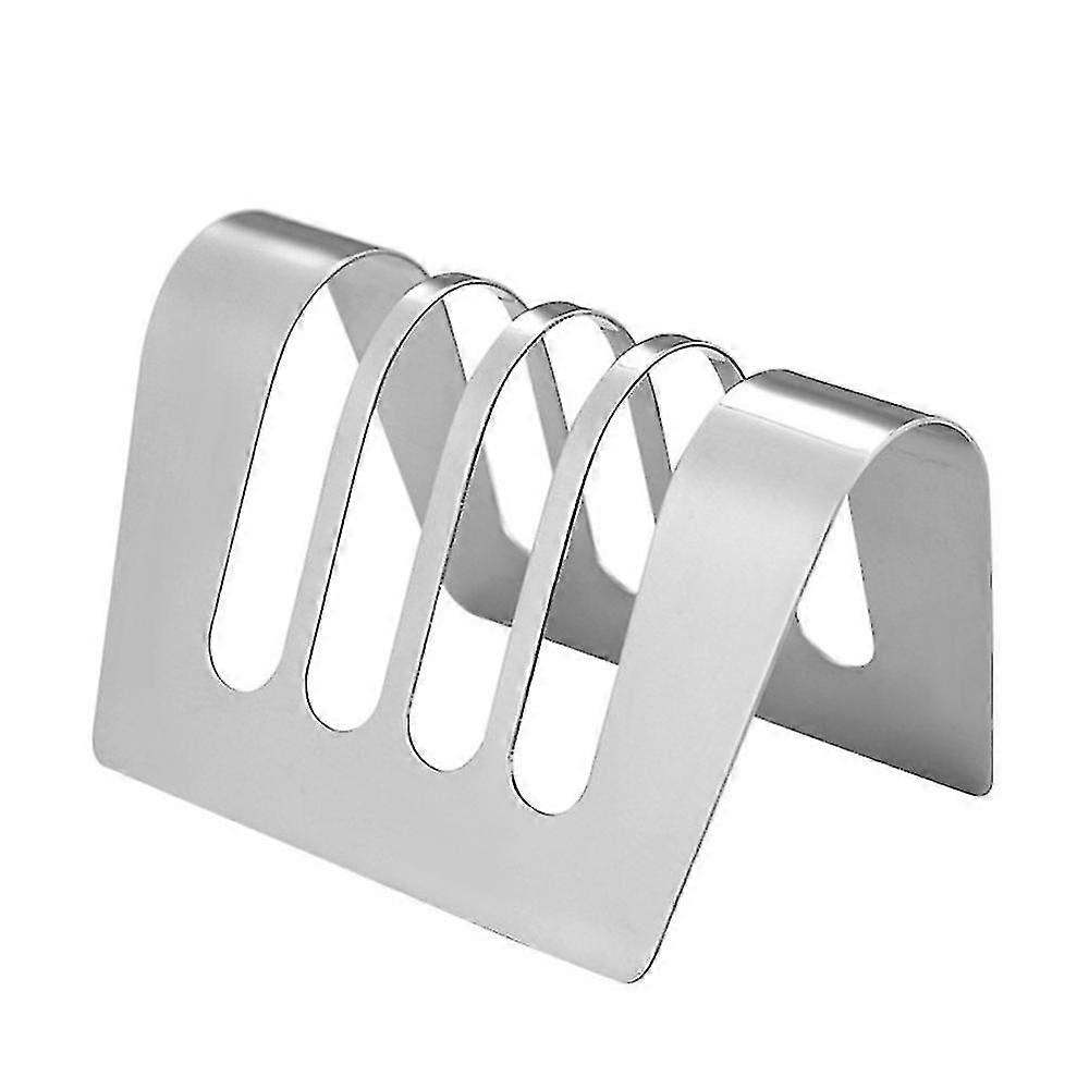 Stainless Steel Toast Rack - 4 Slice Bread Holder for Cooling & Serving - Durable Kitchen Tool