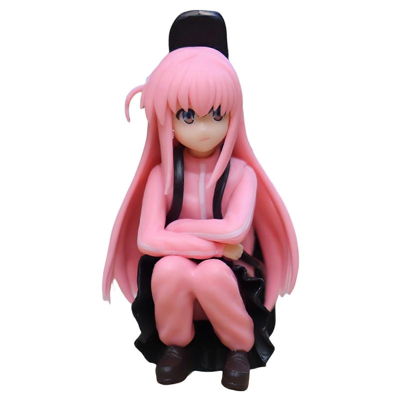 Got Hitori Anime Figures Bocchi The Rock Character Figure with Miniature and Guitar 10 cm Model Statue for Car Decoration