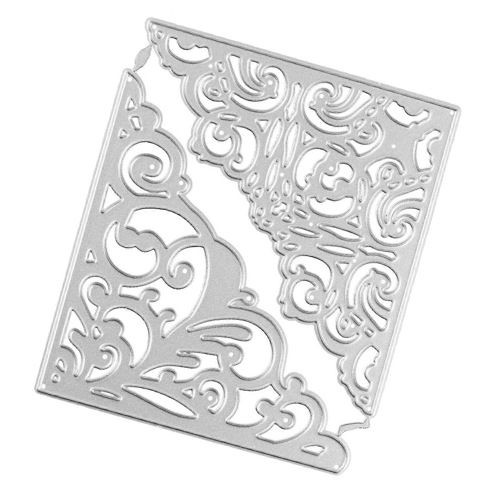 Vintage Triangular Shape Die Cut Metal Embossing Cutting Dies Stencils For Scrapbooking Card Making Journal Photo Album Multicolor