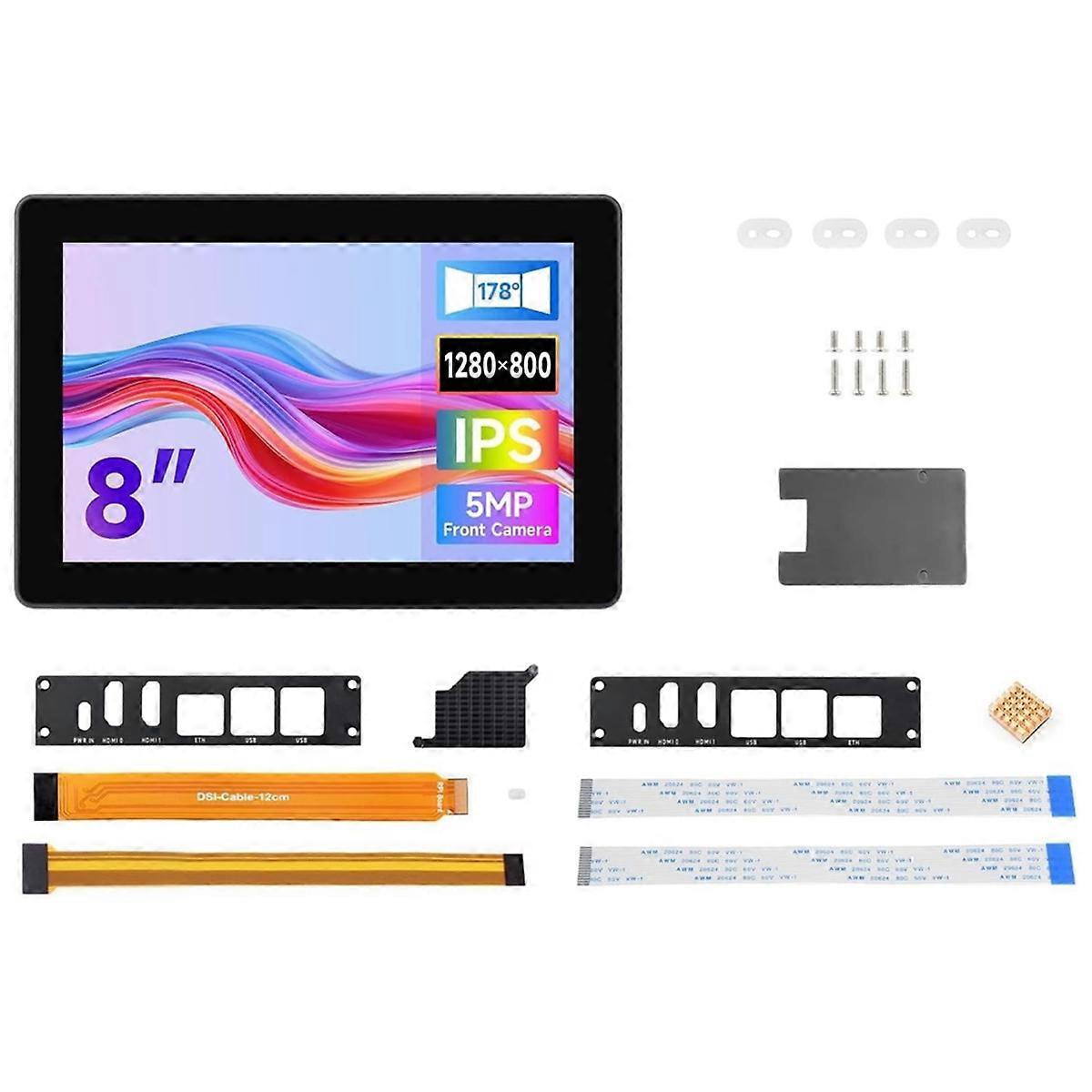 8inch Industrial HMI Touch Display for 5 1280x800 Industrial Touch Screen with 5MP Front Camera