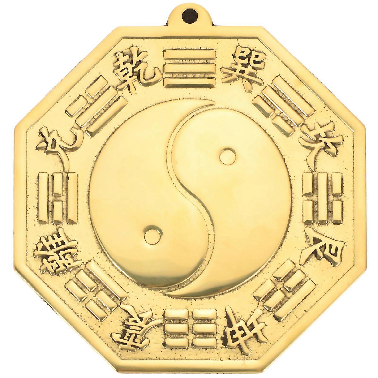 Copper Eight Diagrams Mirror Copper Mirror Blessing Decoration for Decor