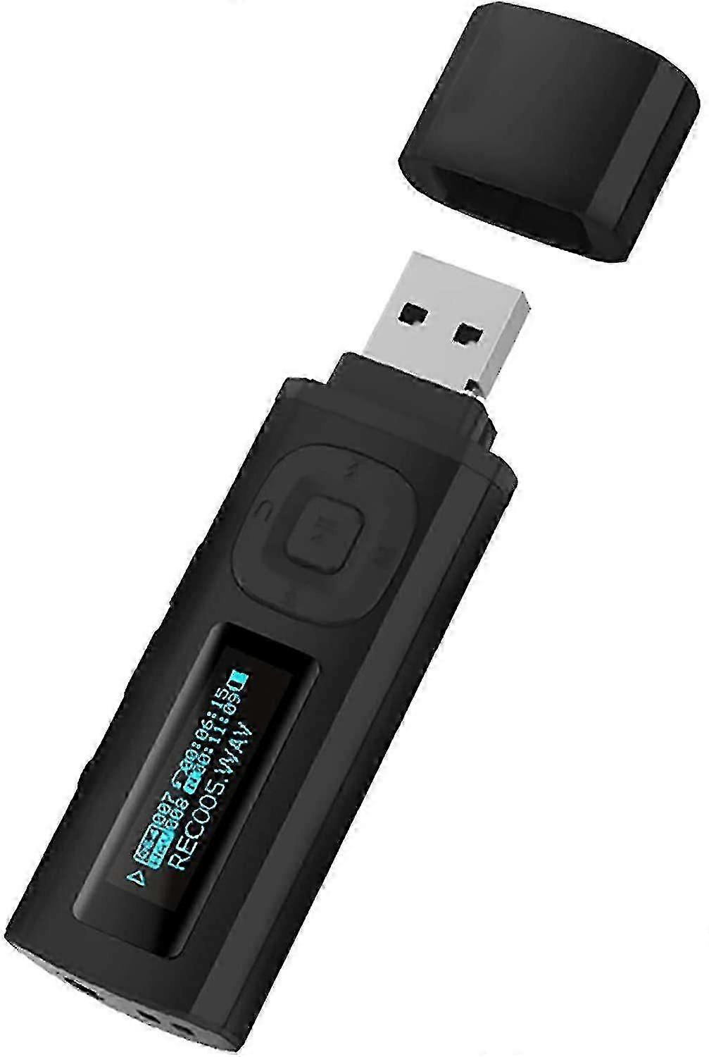 Bluetooth 4.0 USB MP3 Player with 8GB Storage - Portable HiFi Music Device with FM Radio/Recorder