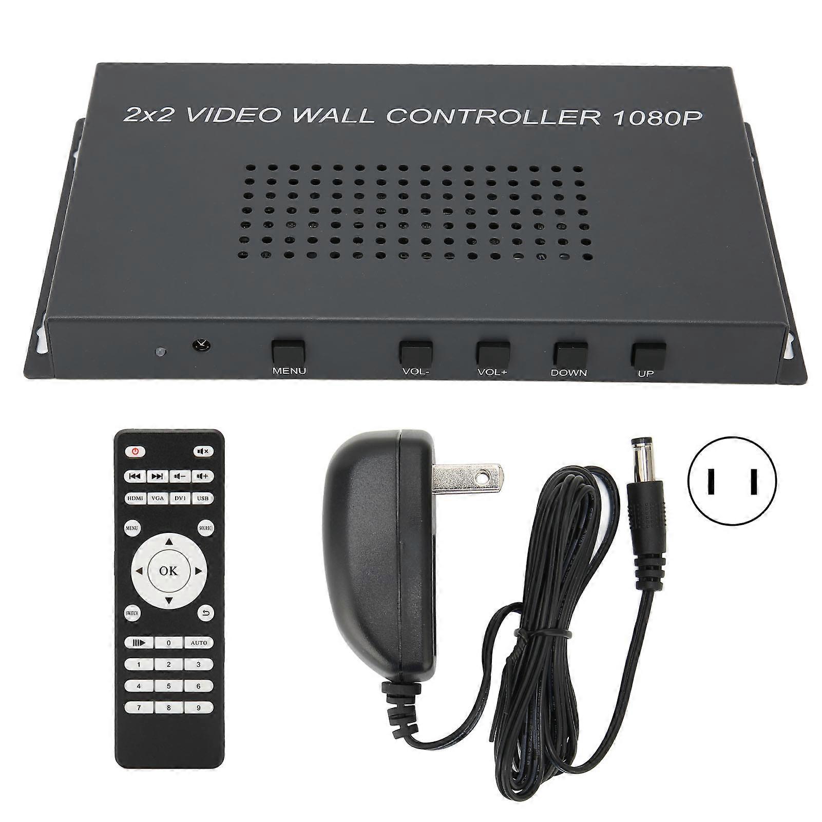 2x2 Video Wall Controller 1080P 60Hz HD Display with 180° Rotation and 8 Modes