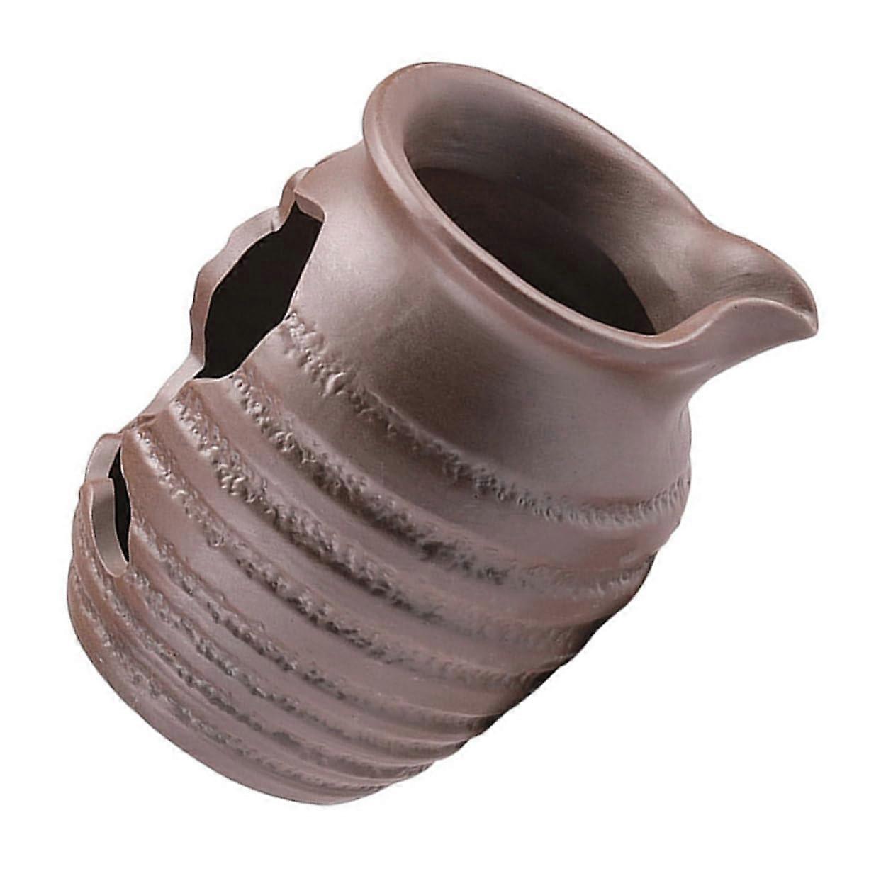 Ceramic Water Fountain with Circulation System, Decorative Indoor and Outdoor Pot for Aquariums and Landscape Feng Shui