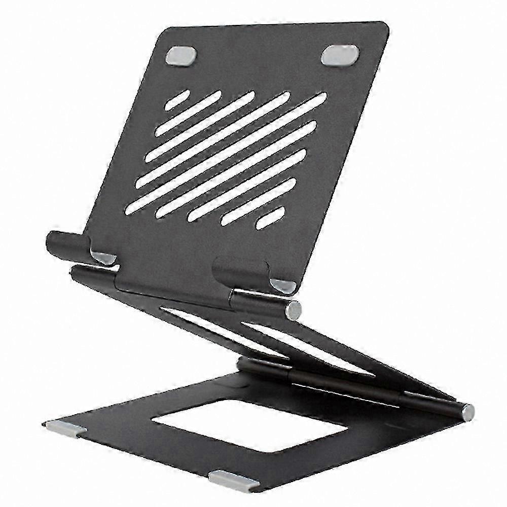 Foldable Metal Laptop Stand with Cooling Feature, Black