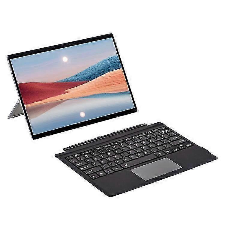 Enhanced SF-1089D Keyboard for Microsoft Surface Pro 7+, 7, 6, 5, 4, 3 - Magnetic Design with Backlit Touchpad & Microfiber PU Leather
