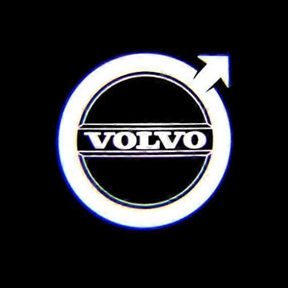 Volvo XC60/XC90/S60/V90/V60/V40 Auto Door Projector, Car Welcome Door Light Shadow Projector Lamp, Shadow Projector Light, 2pcsB