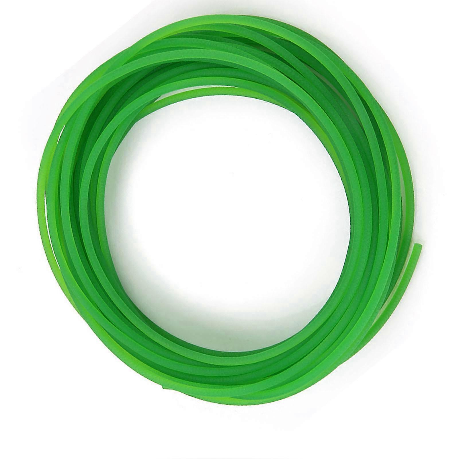 Green Rough Surface PU Polyurethane Round Belt 4mm x 10m for Drive