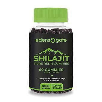 Edens Gate hilajit Gummies With Seamoss & Ashwagandha - 2000mg - 4 Pack