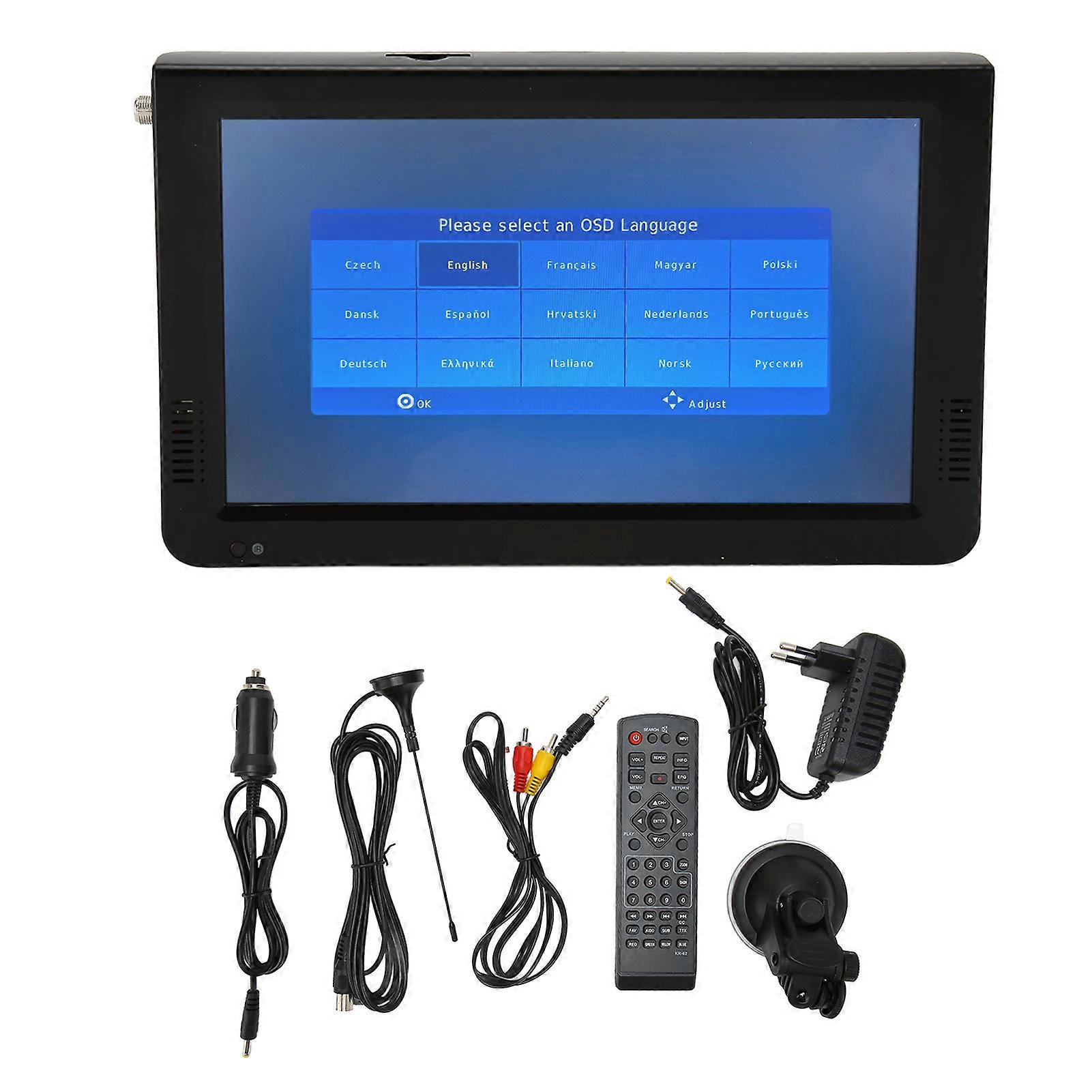10in Portable LED TV 1080P ATSC High Sensitivity Digital TV for Camping and Travel